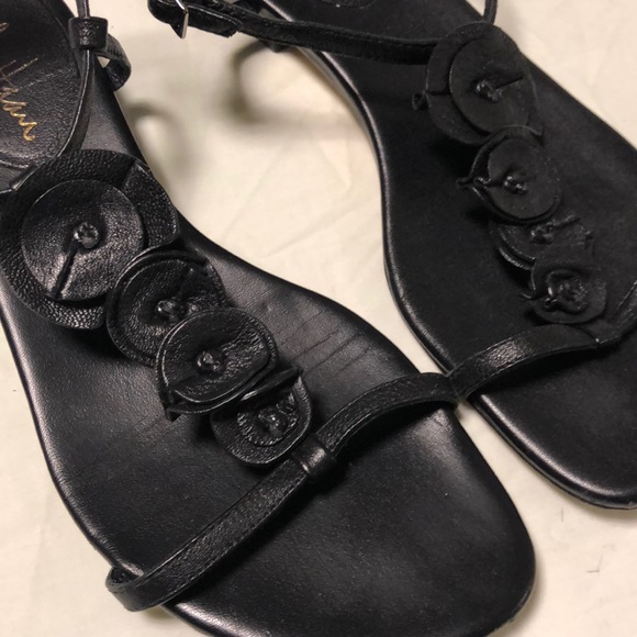 Cole Haan Black leather sandals - Picture 2 of 4